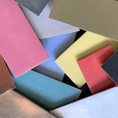 Terre d'Azur Terre-Spatula wandtegel 10x20cm blauw donker