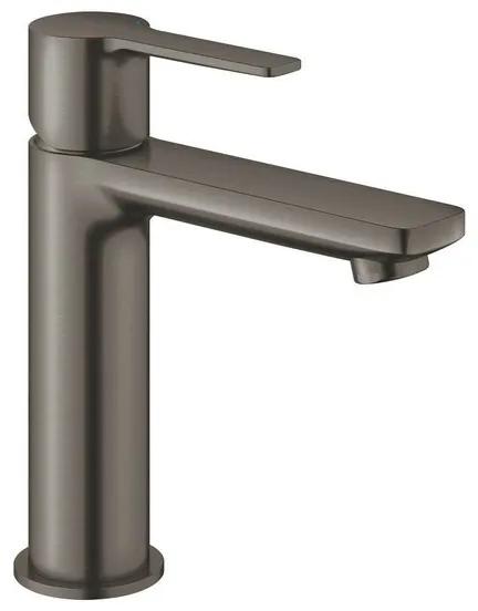Grohe Lineare 1-gats wastafelkraan s-size m. gladde body brushed hard graphite 23106AL1