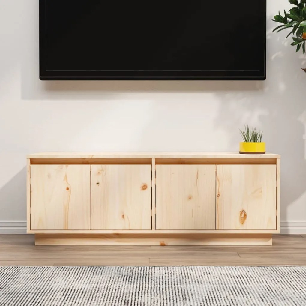 vidaXL Tv-meubel 110x34x40 cm massief grenenhout
