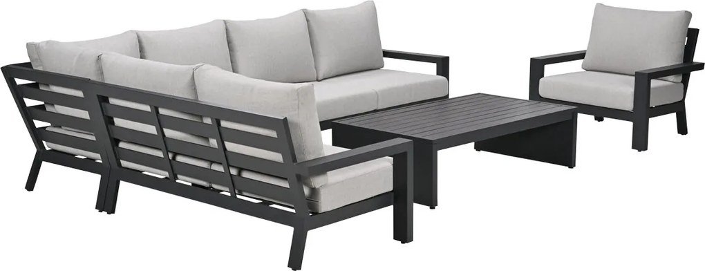 Garden Impressions Sorelli loungeset 6-delig - donker grijs