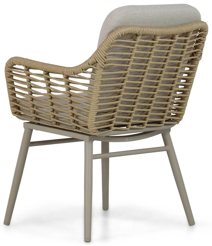 Coco Antoni Dining Tuinstoel Aluminium/rope Taupe