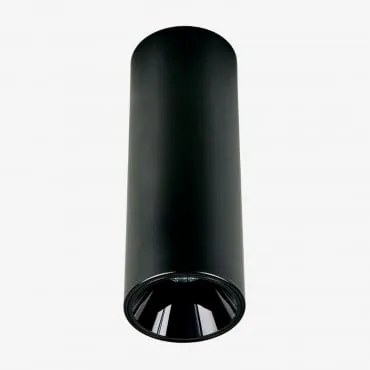 Led-opbouwplafondlamp Rond Ø5,7 Cm In Aluminium Luisiana Zwart & 6 W & 38º & Wit Koud 4000k - Sklum