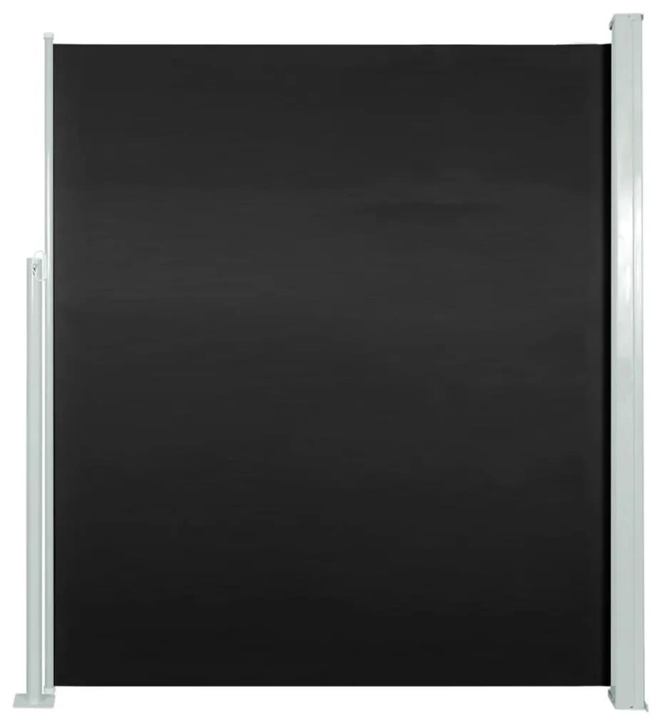 vidaXL Tuinscherm uittrekbaar 160x500 cm zwart