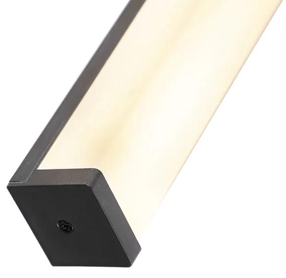 LED Moderne badkamer wandlamp zwart 62 cm IP44 - Cascada Modern IP44 Lamp