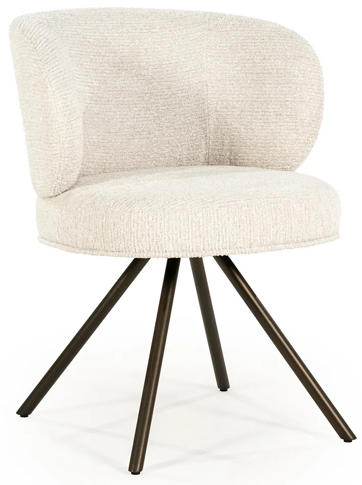 Eleonora Jayson Eetstoel Brons Frame Beige