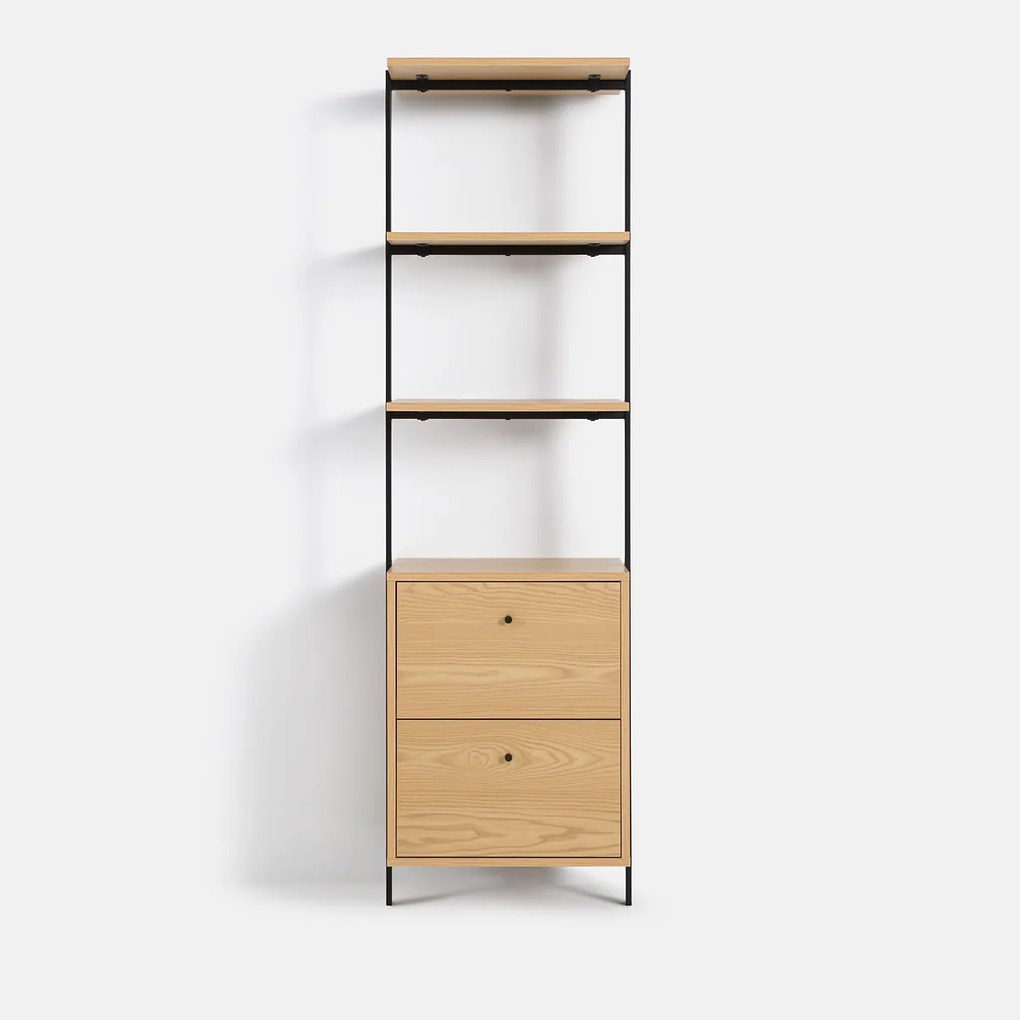 Kleerkamermodule met 3 legplanken en 2 lades, Talist