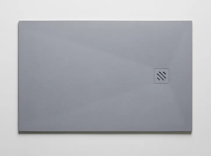 Resigres Zero douchebak 100x90cm grijs mat composiet