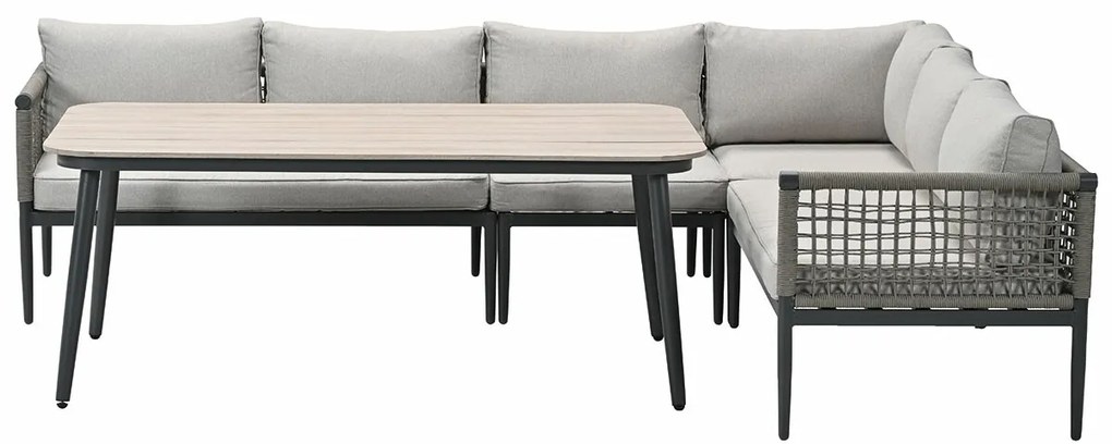 Garden Impressions Burela lounge dining set 5-delig rechts - taupe