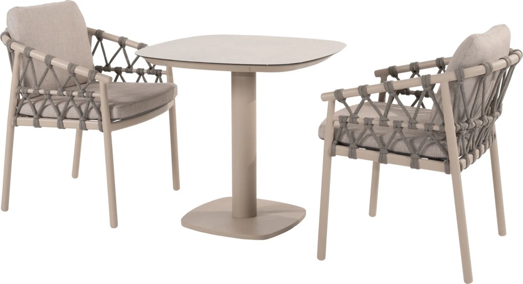 Manolo Piacenza bistro dining tuinset 3 delig keramiek latte Taste 4SO