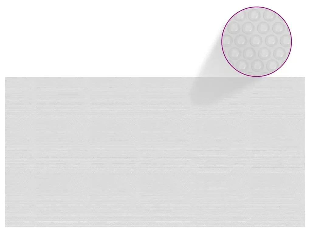 vidaXL Zwembadfolie solar drijvend 600x300 cm PE grijs