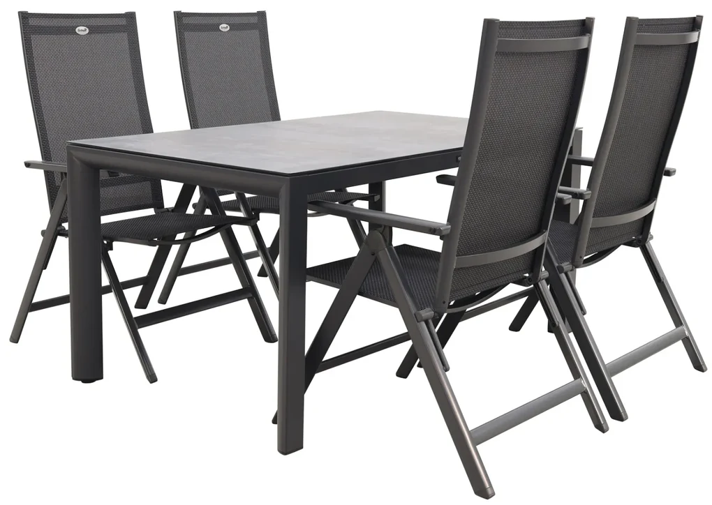 Hartman Napoli/Baltimor 150 cm. verstelbare tuinset - 5-delig