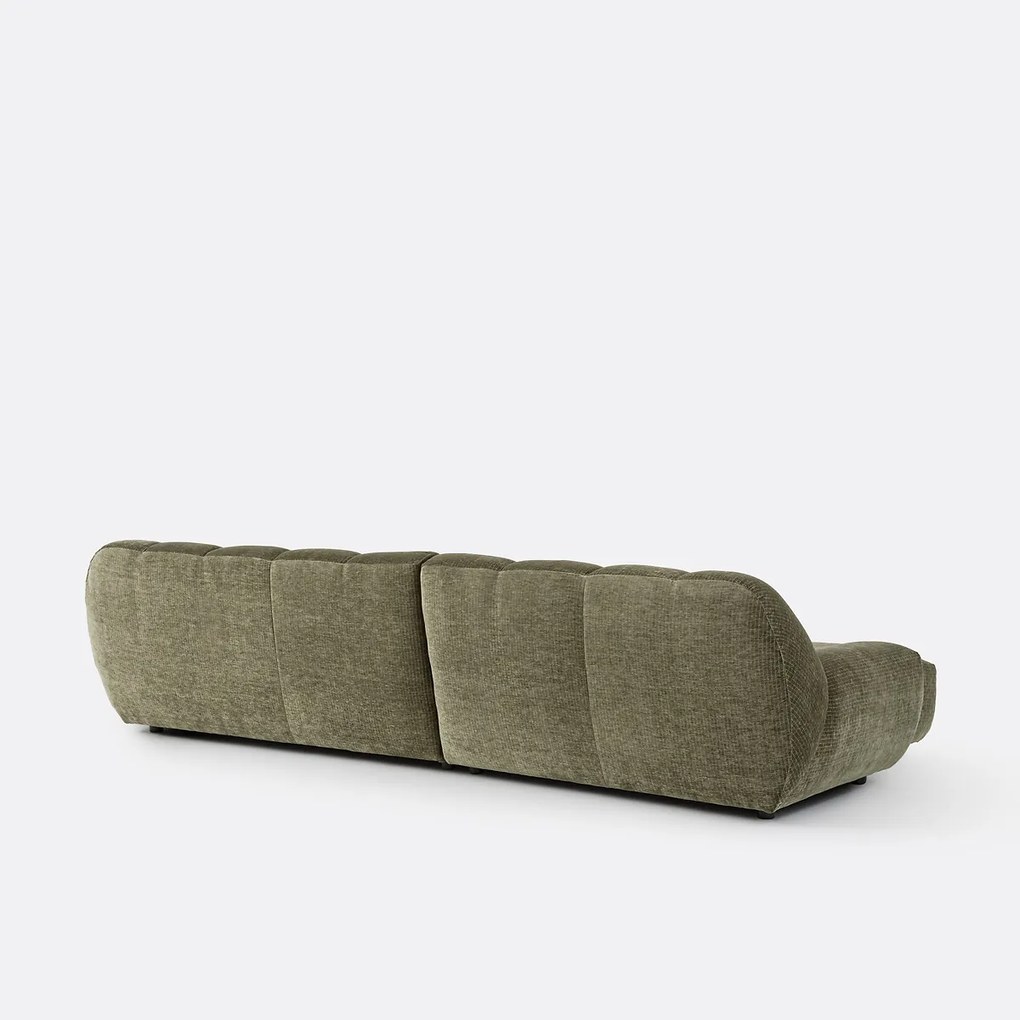 Nuria vintage ribfluwelen hoekbank links