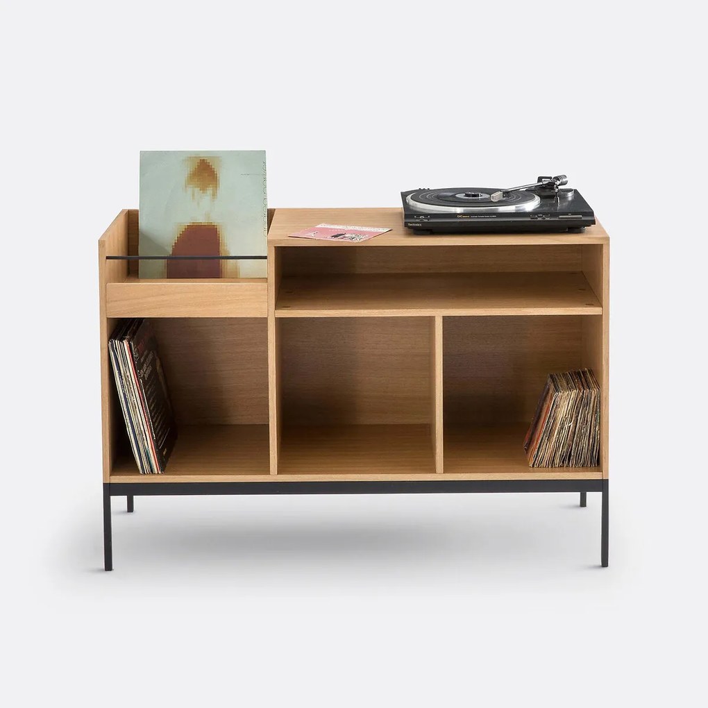 Vinyl meubel in eik, Compo