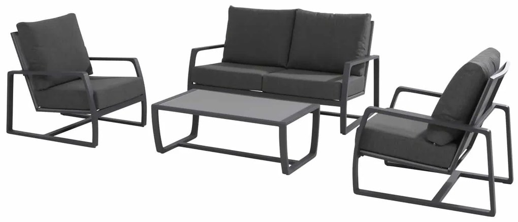 Taste by 4 Seasons Mauritius sofaset zonder tafel * Super Sale * Loungeset   zwart weerbestendig