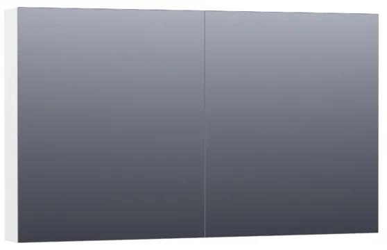 Saniclass Plain Spiegelkast 119x70x15cm Mat Wit SK-PL120MW