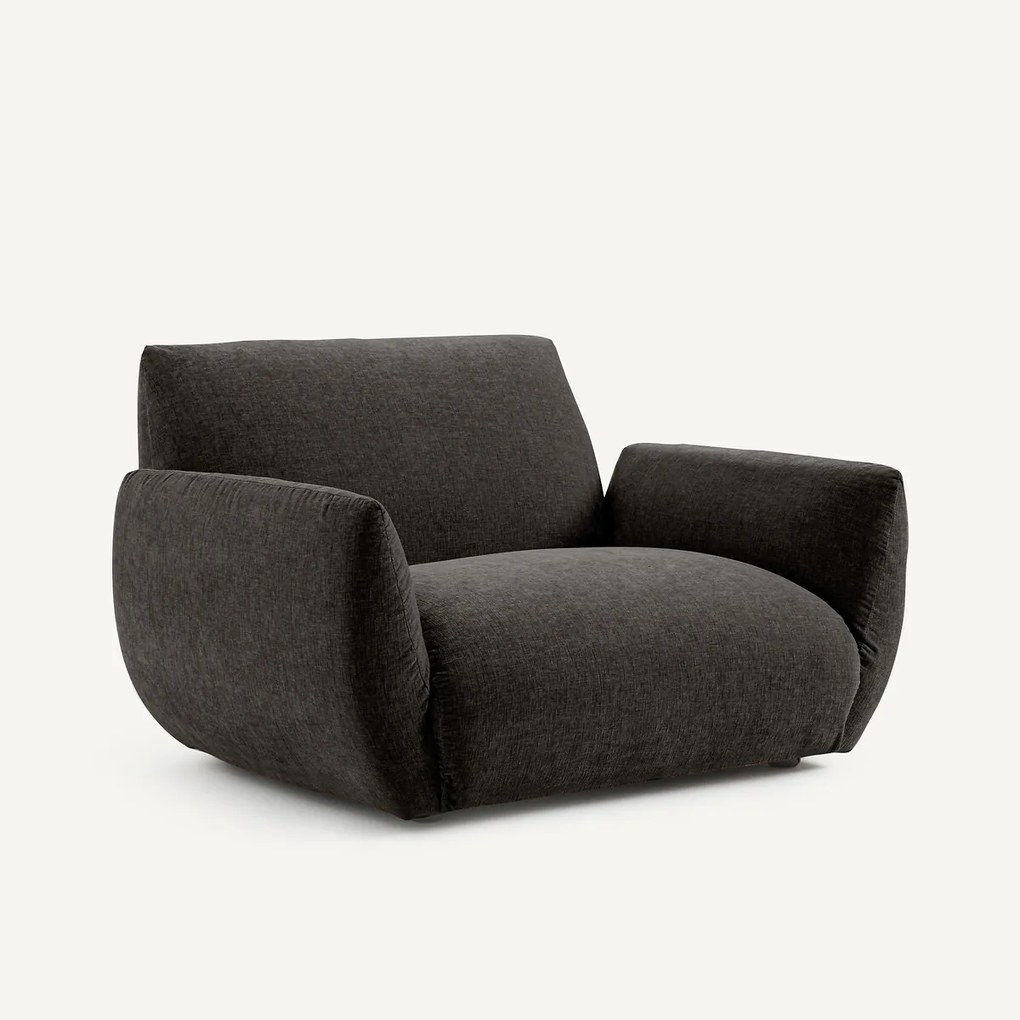 Fluwelen chenille fauteuil, Spogano