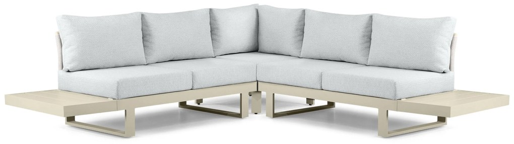 Hoek loungeset 5 personen Aluminium Taupe  Lifestyle Garden Furniture Lorenzo