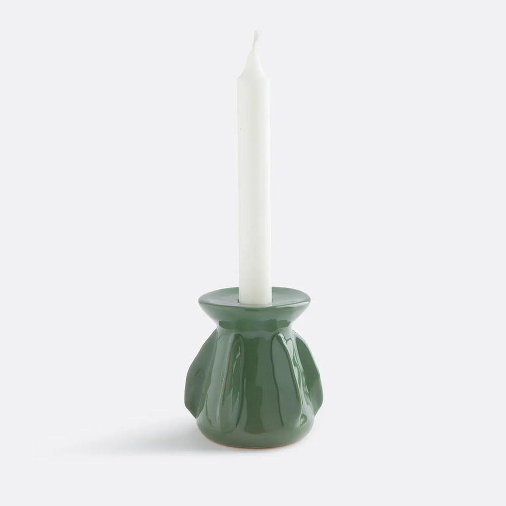 Keramische kandelaar H9,5 cm Ilia