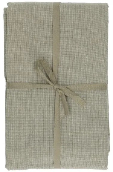 Tafelkleed, GOTS bio-katoen, olijfgroen, 145 x 300 cm