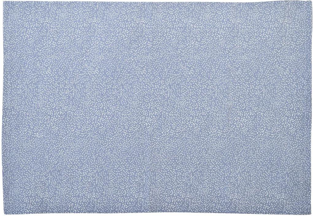 Placemat, katoen, blauw gestippeld, 35 x 50 cm