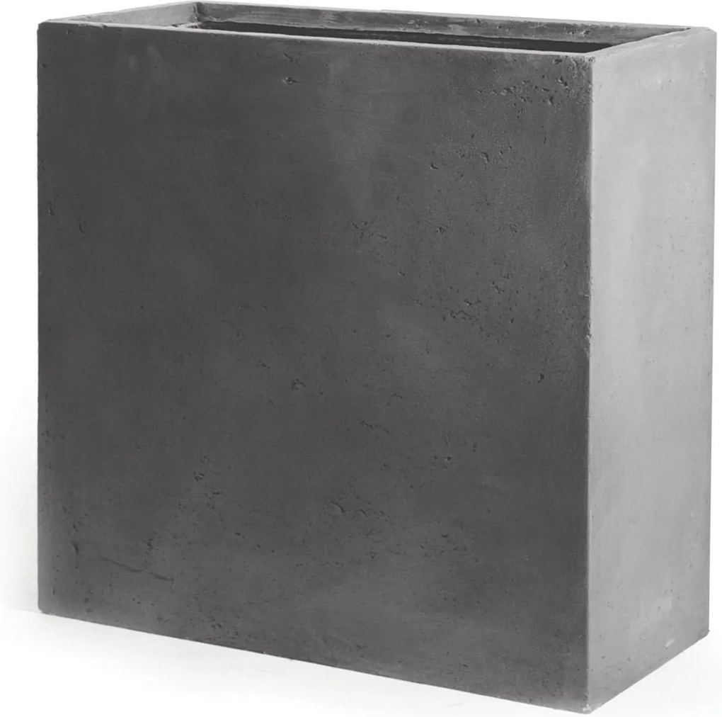 Bloembak Terrasafschermer authentiek grijs 60 x 25 x 72 cm Mc light MCollections
