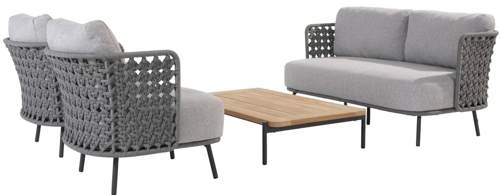 4 Seasons Outdoor Palacio 2,5-zits loungebank silvergrey SALE  Loungebank    antraciet weerbestendig