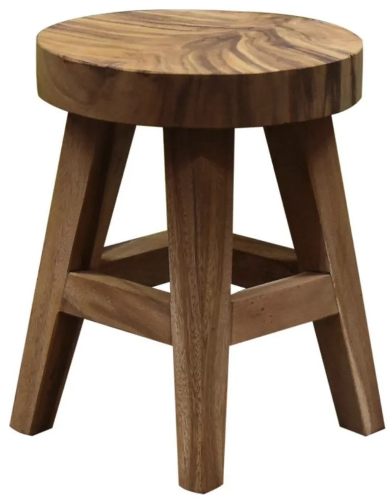 Boomstam krukje rond 4 poot 36x36xH46 cm 4 poten