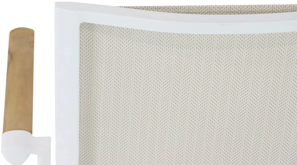 Tuinset 4 personen 180 cm Aluminium/textileen Wit Lifestyle Garden Furniture Fiora/Glasgow