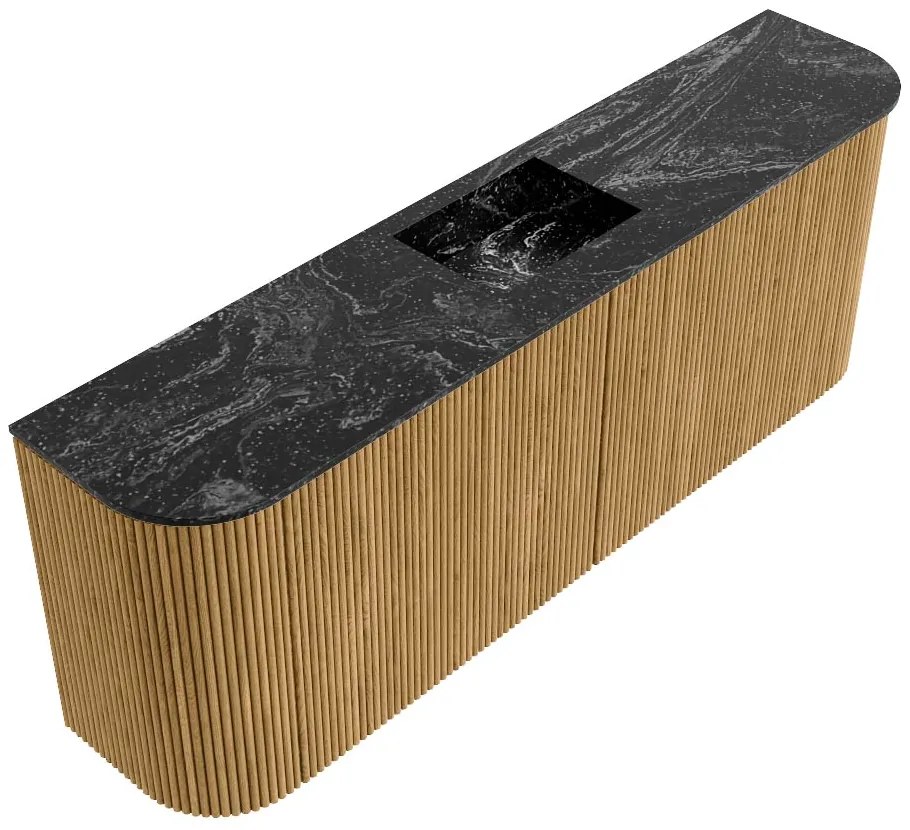Mondiaz Joya DLux 115cm toiletmeubel ronding links/rechts oak met wastafel faye midden zonder kraangat lava