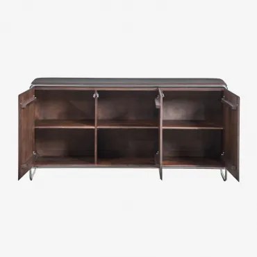 Dressoir Van Acaciahout En Roestvrij Staal Altrex ↔︎ 160 Cm - Sklum