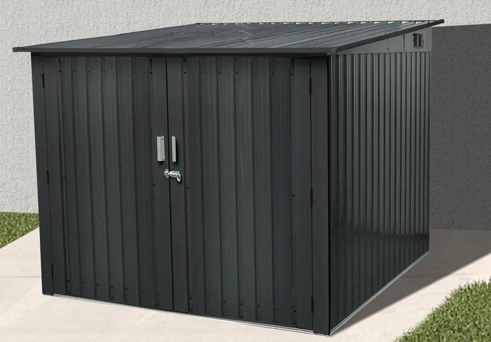 Metalen gereedschapshuis Kansas 2 x 2 m Winkel Boss antraciet