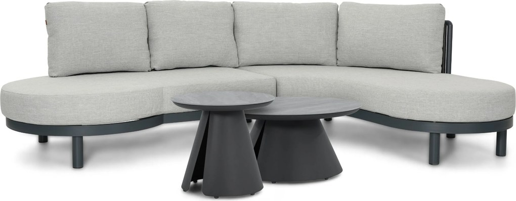 Loungeset tuin 5 personen Rope Grijs Santika Furniture Santika