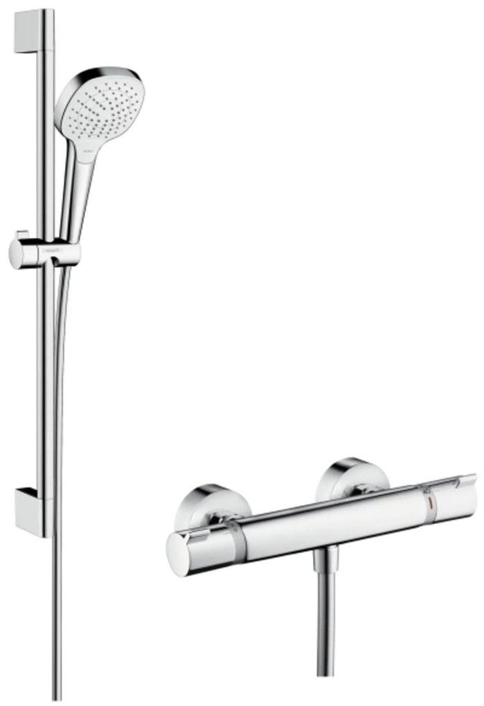 Hansgrohe Croma Select E Vario / Ecostat Comfort douchecombinatie 65 cm Wit-Chroom