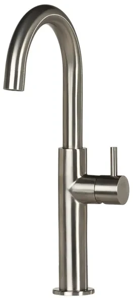 Wastafelkranen Kopen? Hoge Wastafelkraan - Chroom - H31 cm - Rene Houtman