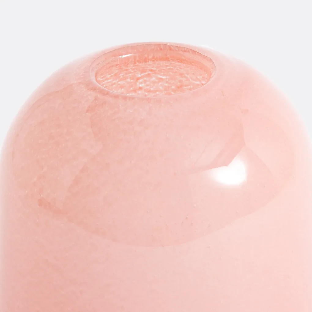 Afgeronde vaas in glas H14,5 cm, Iva