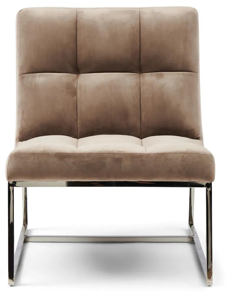 Rivièra Maison - Thompson Place Chair, velvet III, golden mink - Kleur: goud