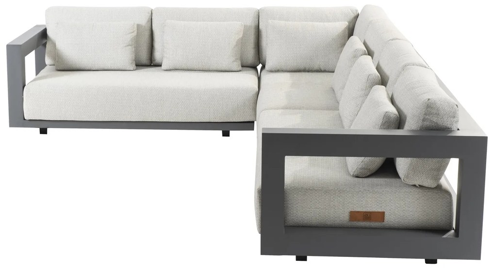 4 Seasons Outdoor Metropolitan hoek loungebank links * SALE * antraciet weerbestendig