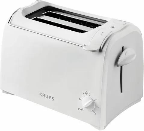 Krups toaster Pro Aroma KH1511, voor 2 sneetjes brood, 700 W, mat-wit