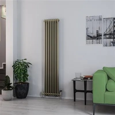 Eastbrook Rivassa 2 koloms radiator 40x180cm staal 1245W brons