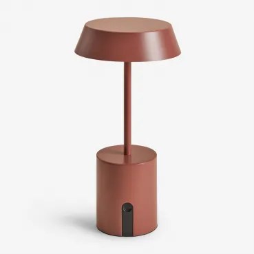 Draadloze Led-tafellamp Uliana Terracota - Sklum