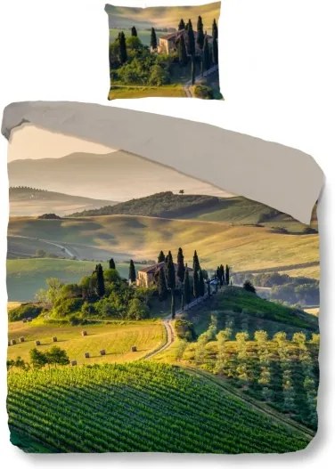 Dekbedovertrek Tuscan 140 x 220 cm groen