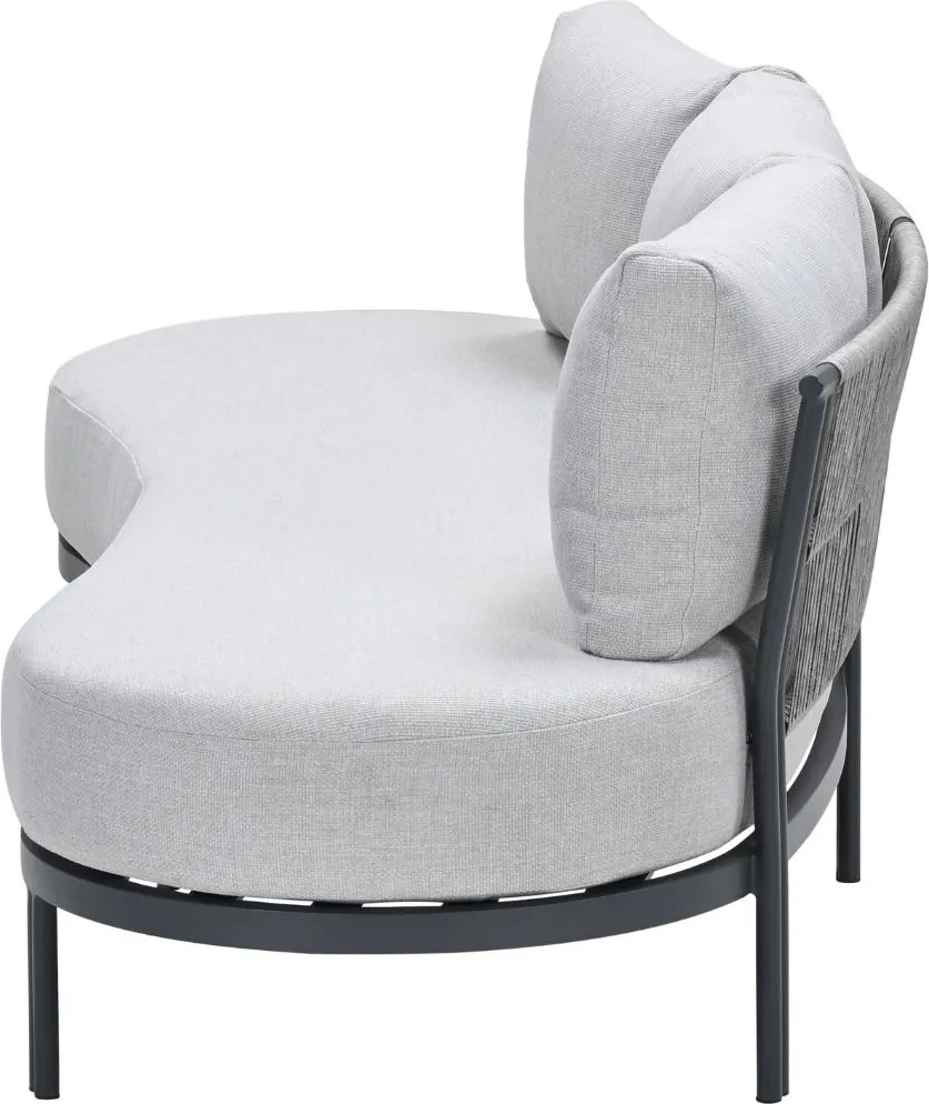 Garden Impressions Toscana loungebank L225 cm - donker grijs