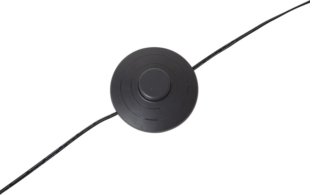 Design booglamp zwart incl. LED 3-staps dimbaar - Anello