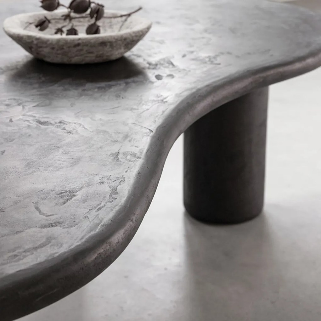 DTP Home Scala Curva Salontafel Organisch Donkergrijs - 130 X 69cm.