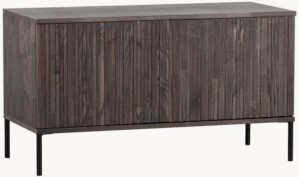 Houten tv-meubel New Gravure met geribde voorkant