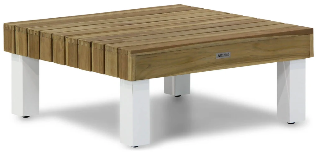 Hoek loungeset 5 personen Teak Old teak greywash Lifestyle Garden Furniture Seashore