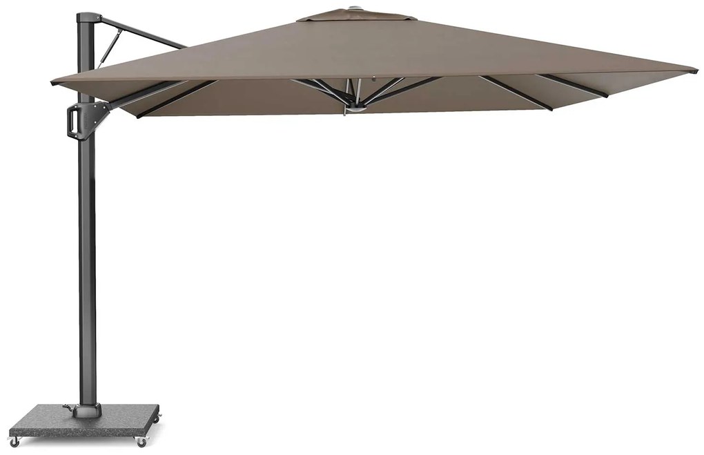 Zweefparasol  3.2x3.2m Taupe-naturel-bruin Platinum Beaufort premium