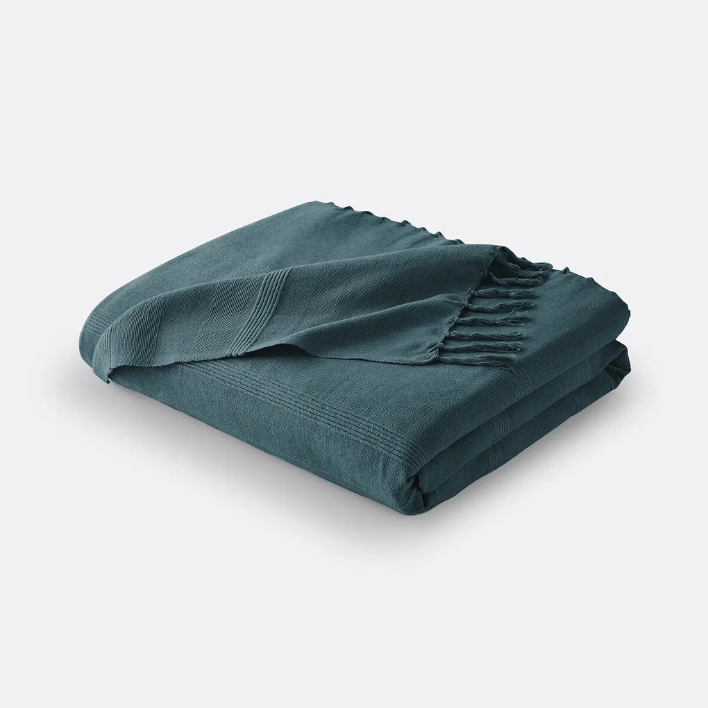 Katoenen plaid met franjes, Nedo