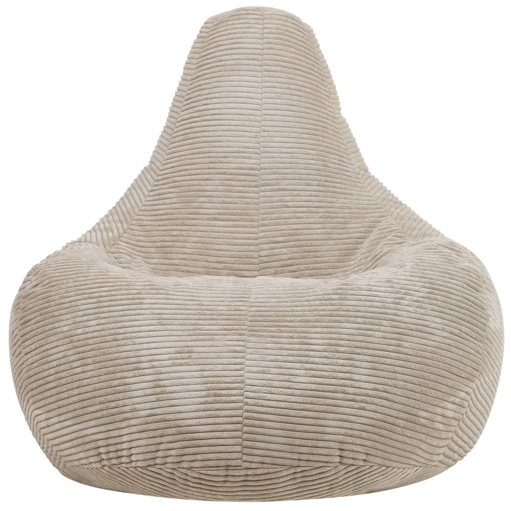 Cloudy Cord Zitzak Stoel - Beige