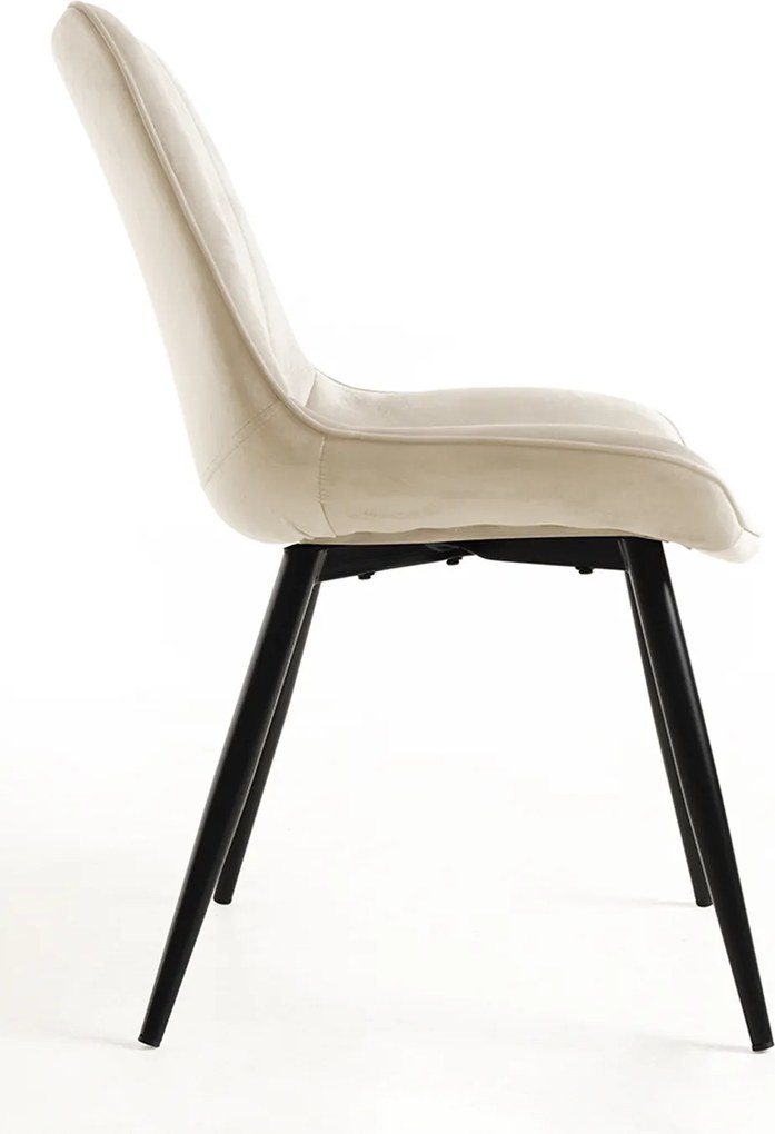 Set 6 Lene Fluwelen Stoelen